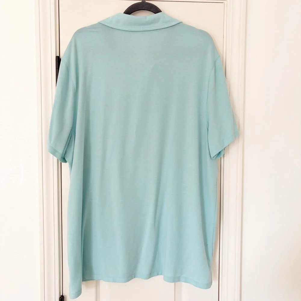 All in Motion XXL men's aqua blue polo